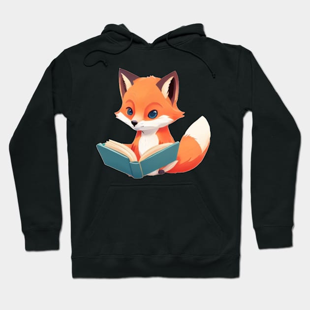 fox reading a book Hoodie by Majkel&Majkel